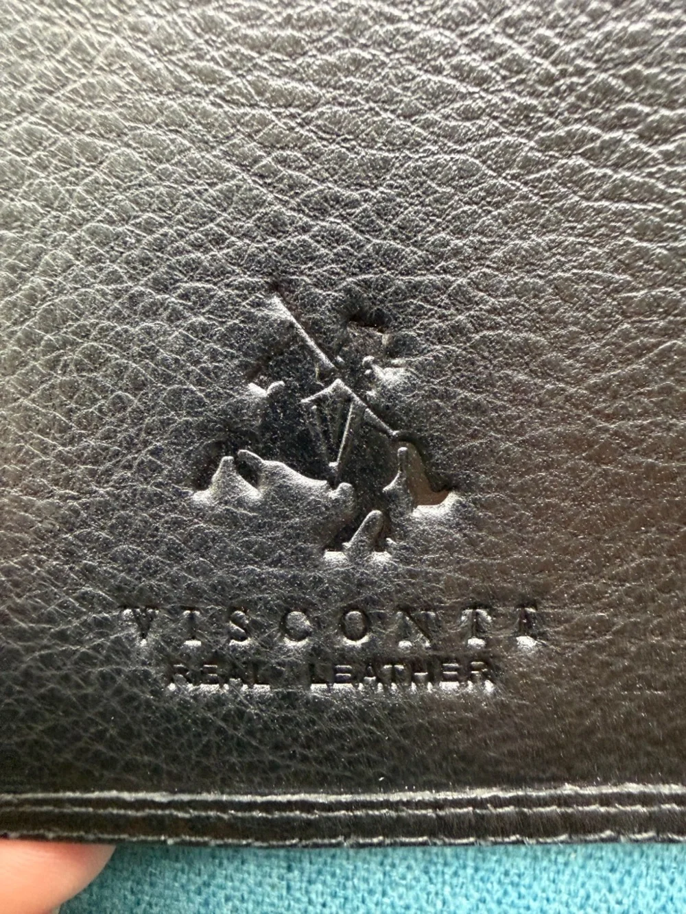 Visconti Real Leather Men's Slim Breast/Suit Pocket Wallet New | Black - Picture 4 of 4